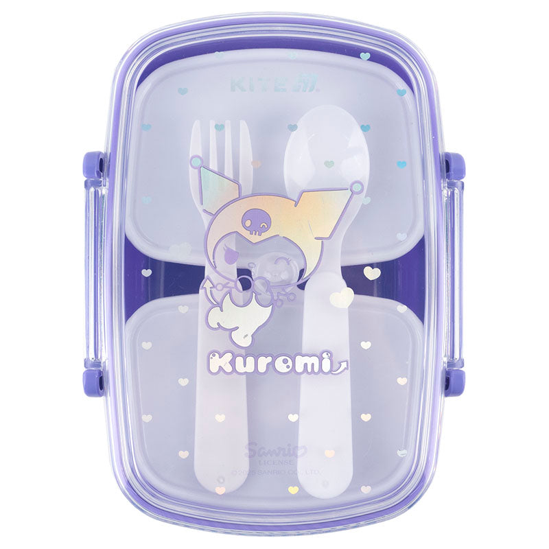 Lunchbox with fork and spoon Kite Kuromi HK25-181, 750 ml