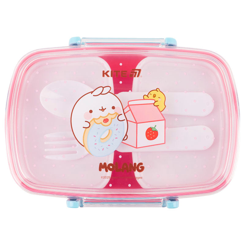 Lunchbox with fork and spoon Kite Molang ML25-181, 750 ml