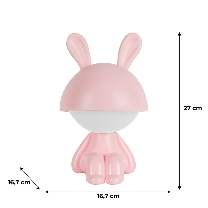 Світильник-нічник LED з акумулятором  Kite Cute Bunny K25-316-1-2, рожевий