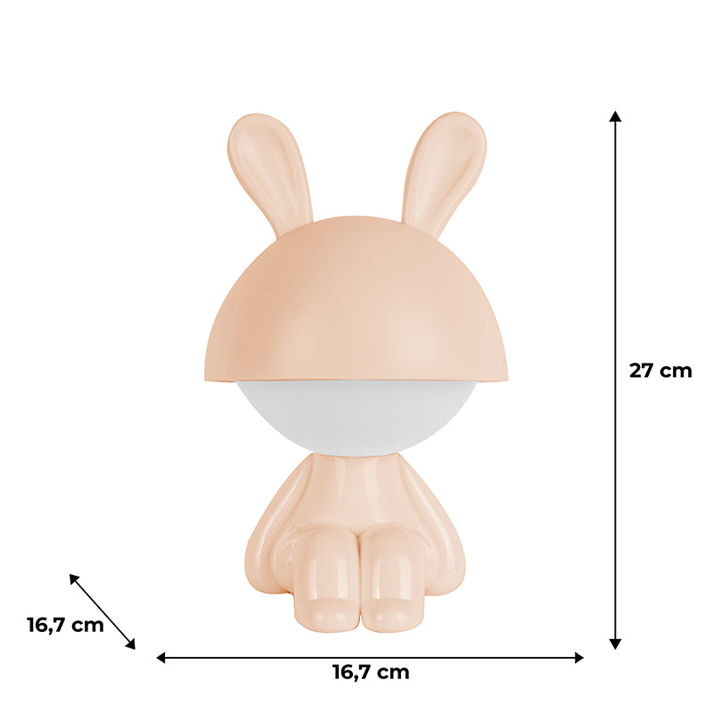 LED light lamp with battery Kite Cute Bunny K25-316-1-4, peach