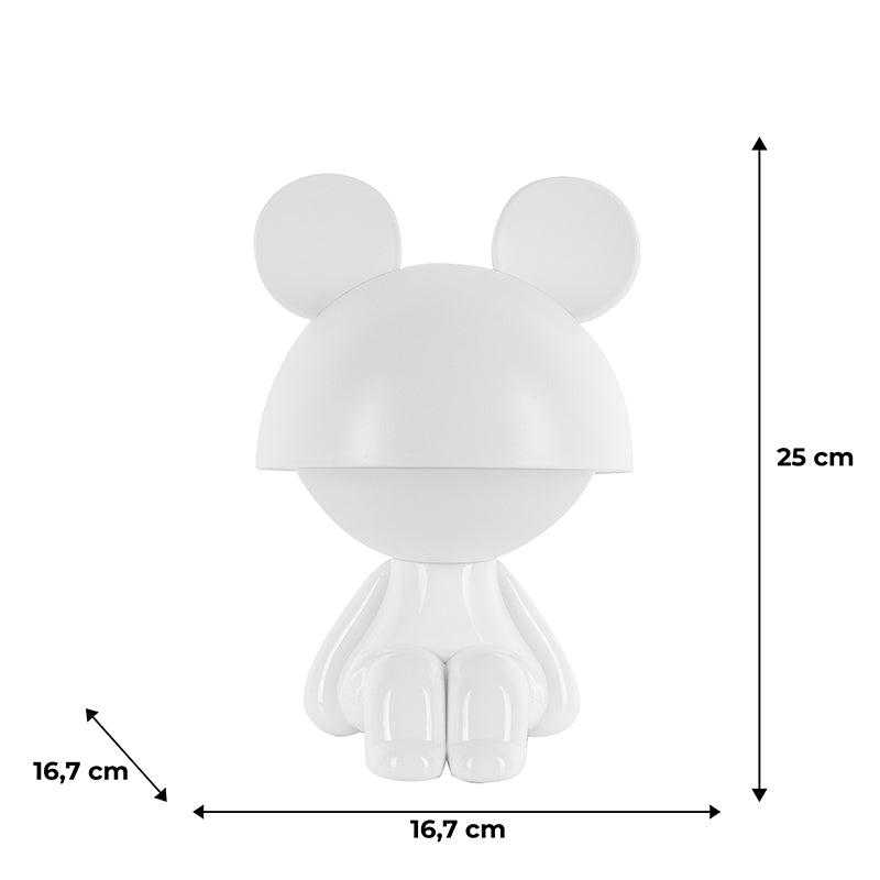 LED light lamp with battery Kite Cute Mouse K25-316-2-1, white