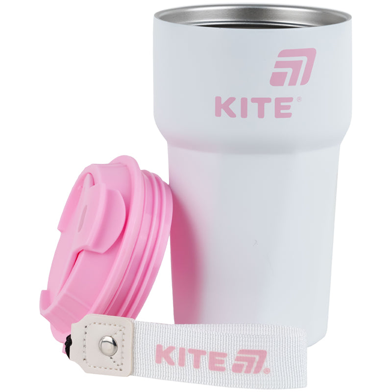 Thermomug Kite K25-1220-3, 450 ml, white-pink