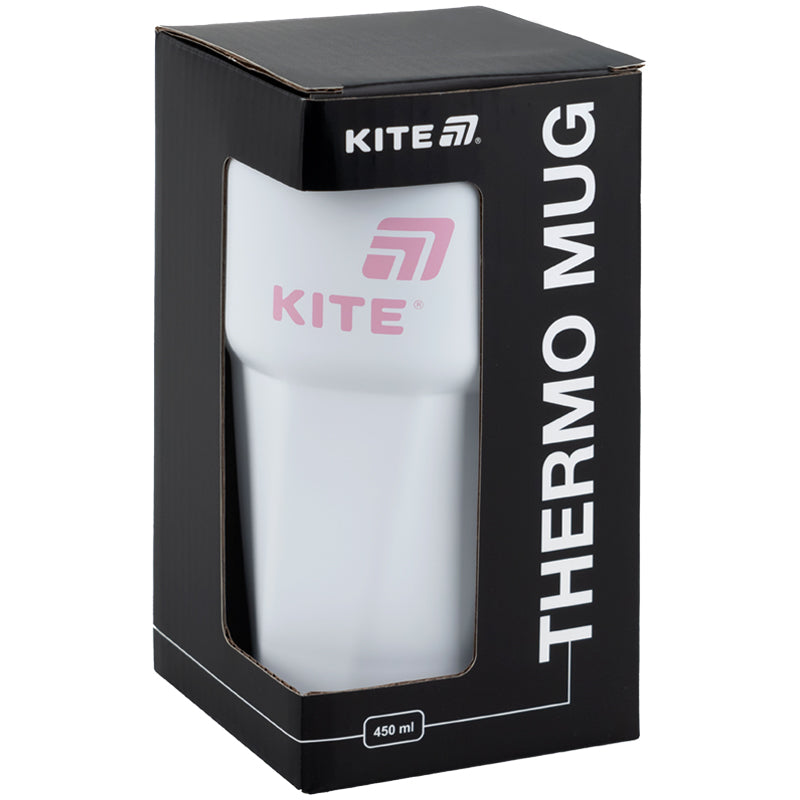 Thermomug Kite K25-1220-3, 450 ml, white-pink