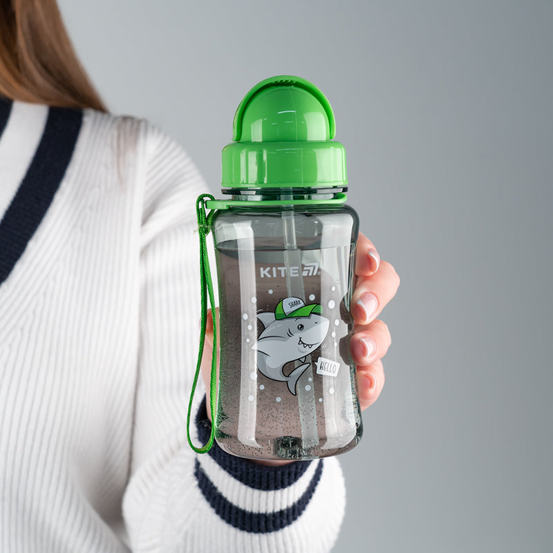 Water bottle Kite Shark K25-399-1, 350 ml, grey