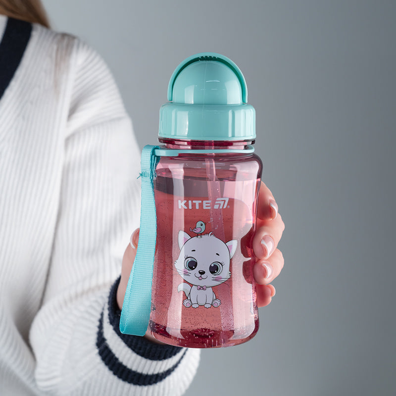 Water bottle Kite Kitty K25-399-2, 350 ml, pink