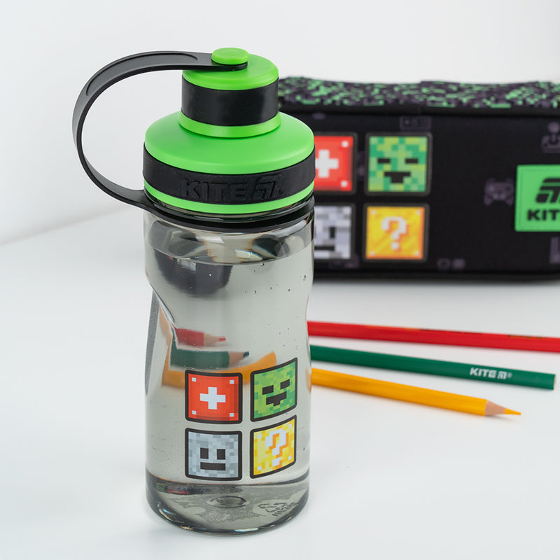 Water bottle Kite Multiplayer K25-397-1, 500 ml, black