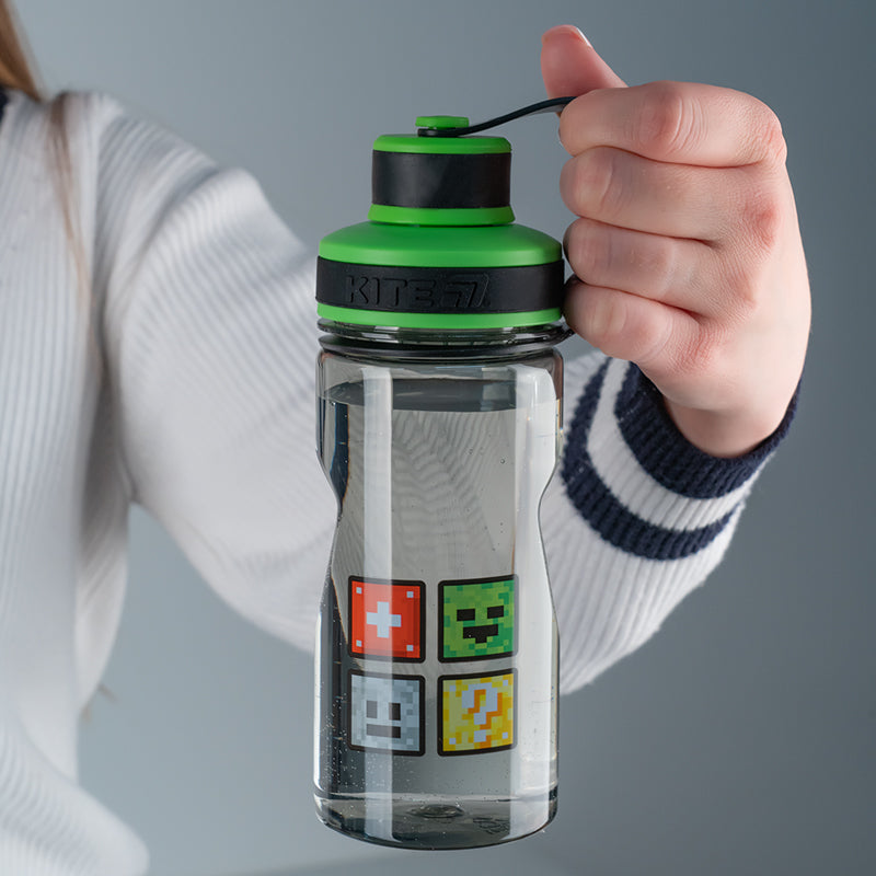 Water bottle Kite Multiplayer K25-397-1, 500 ml, black