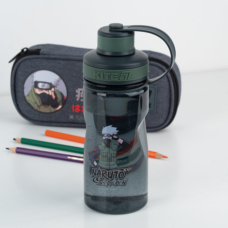 Water bottle Kite Naruto NR25-397, 500 ml, grey
