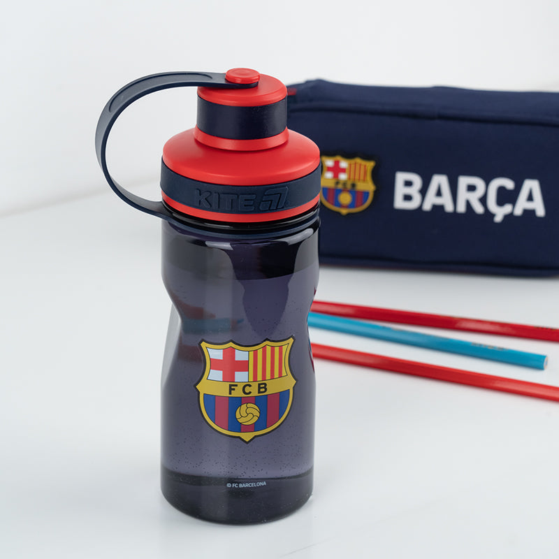 Water bottle Kite FC Barcelona BC25-397, 500 ml, blue