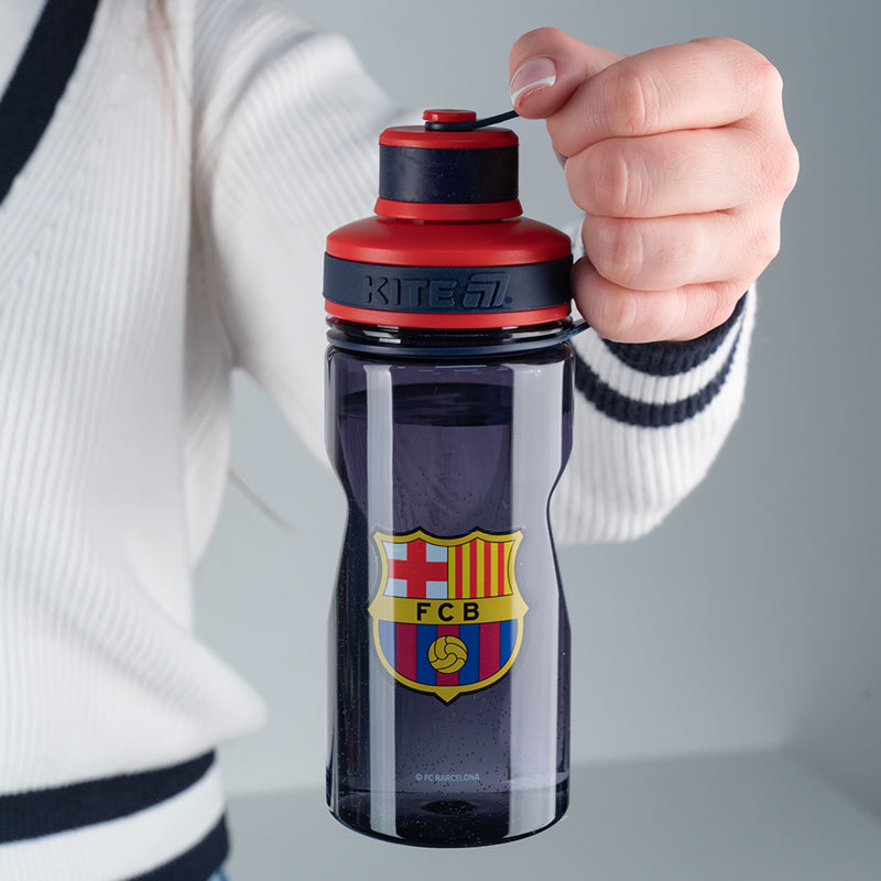 Water bottle Kite FC Barcelona BC25-397, 500 ml, blue