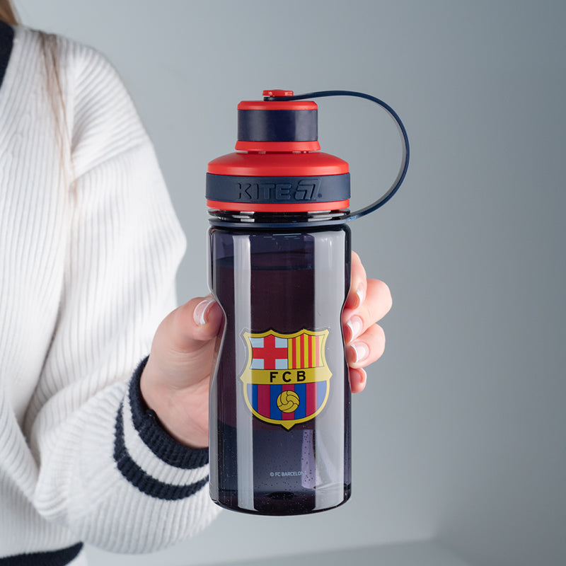 Water bottle Kite FC Barcelona BC25-397, 500 ml, blue