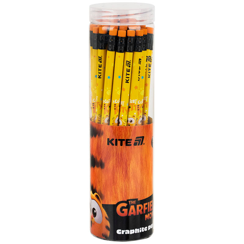 Олівець графітний тригранний з гумкою Kite Garfield GF25-046