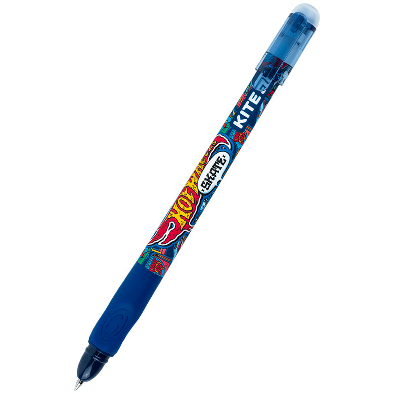 Gel pen "write-erase" Kite Smart Hot Wheels HW25-098, blue