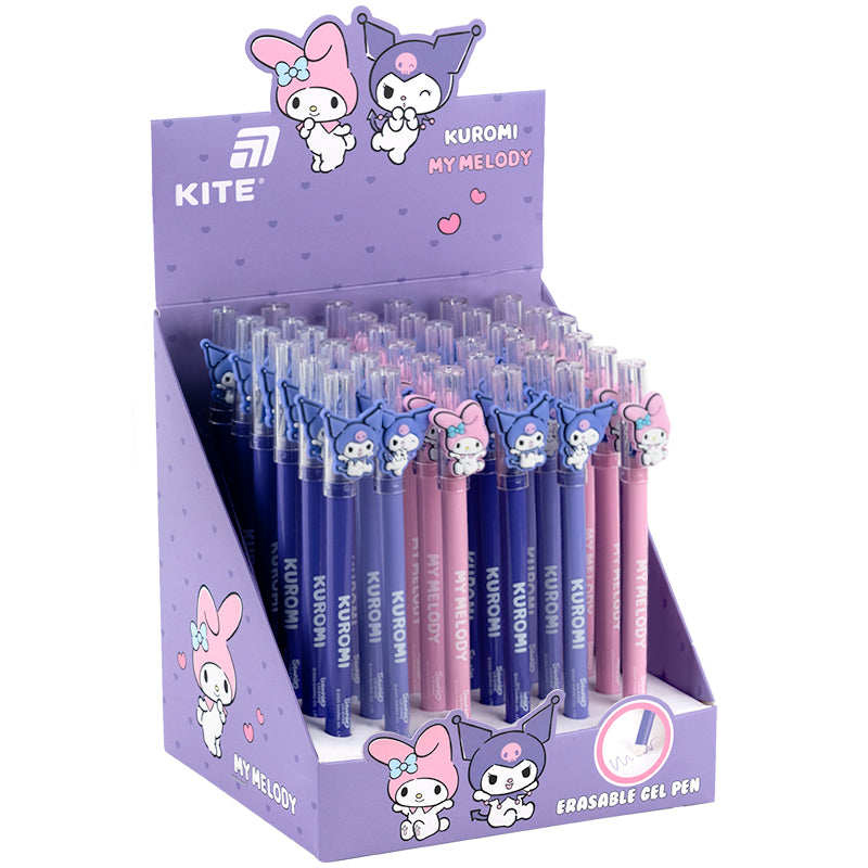 Gel pen "write-erase" Kite Kuromi HK25-352, blue