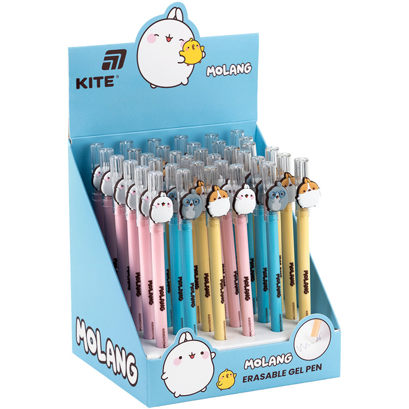 Gel pen "write-erase" Kite Molang ML25-352, blue