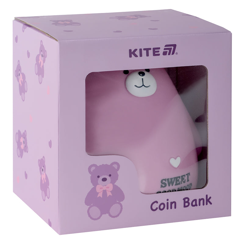 Coin bank Kite Pink Bear K25-498-7