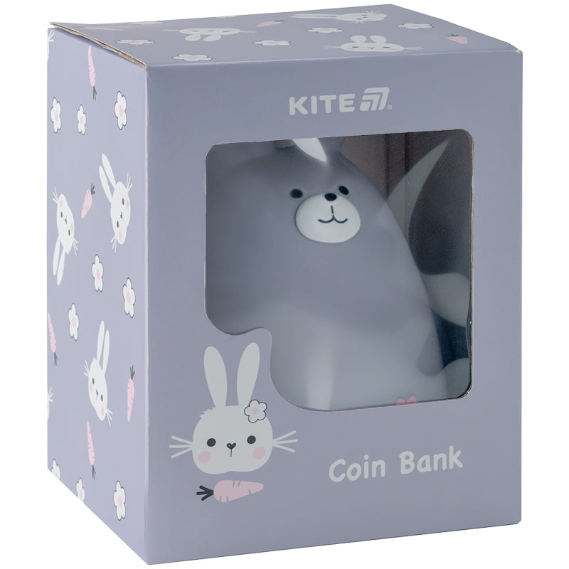 Coin bank Kite Grey Bunny K25-498-8