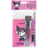 Stationary set Kite Kuromi HK25-S03, 4 items Stationary set Kite Kuromi HK25-S03, 4 items