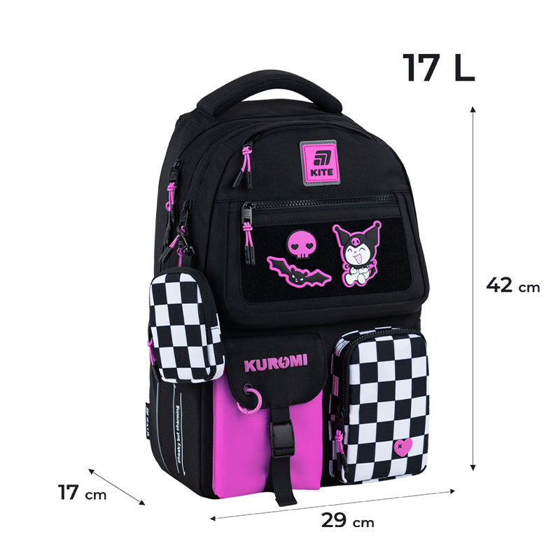 Рюкзак Kite Education teens Kuromi HK25-2587M-2