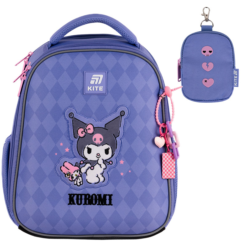 School backpack hard shaped Kuromi HK25-555S-2