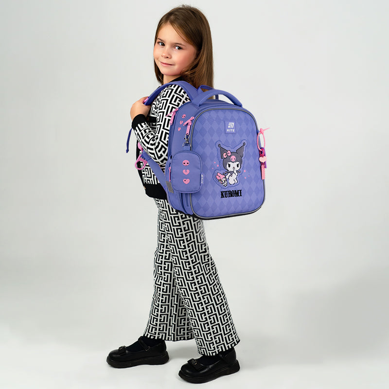School backpack hard shaped Kuromi HK25-555S-2