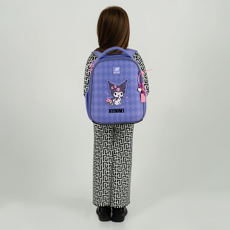 School backpack hard shaped Kuromi HK25-555S-2