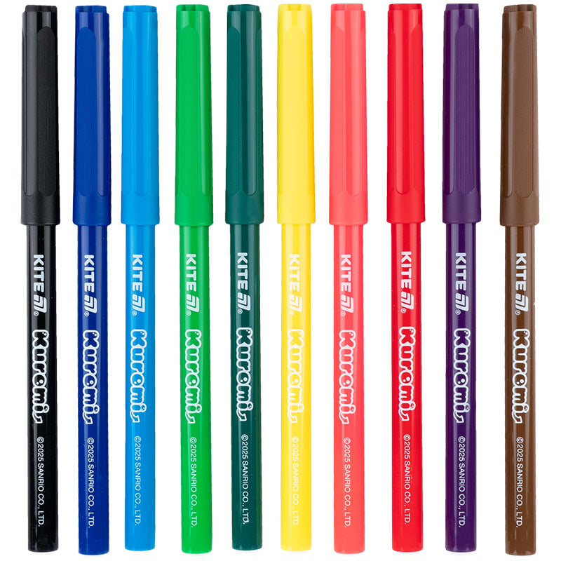 Фломастери Kite Kuromi HK25-455, 10 кольорів