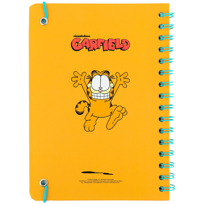 Spiral notebook Garfield GF25-190, A5, 80 sheets, squared