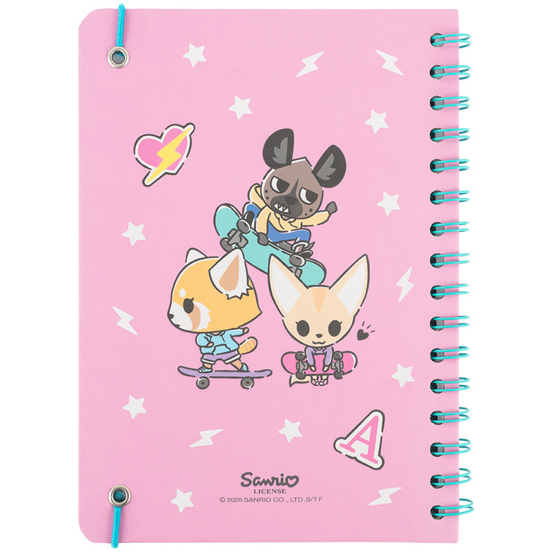 Spiral notebook Aggretsuko AR25-190, A5, 80 sheets, squared