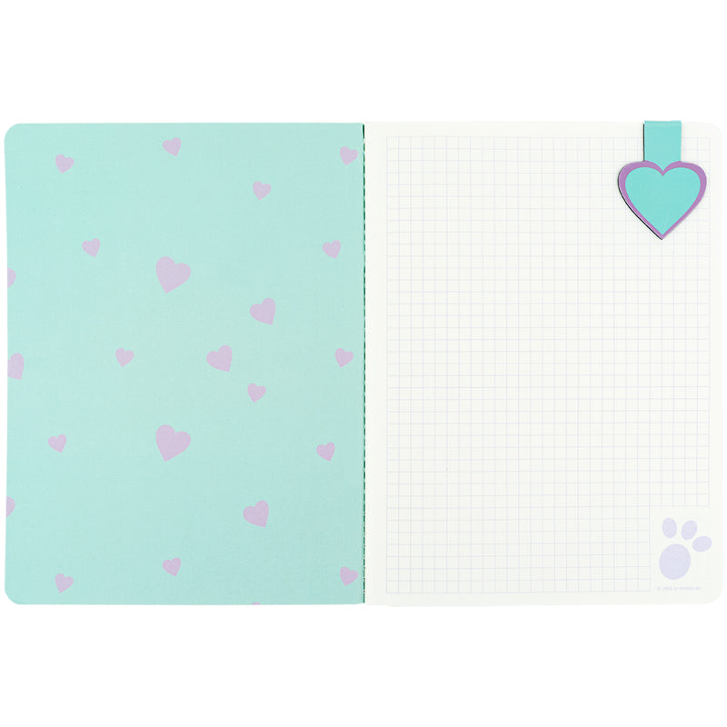 Notebook and page clip Kite Studio Pets SP25-192, А5, 60 sheets, squared