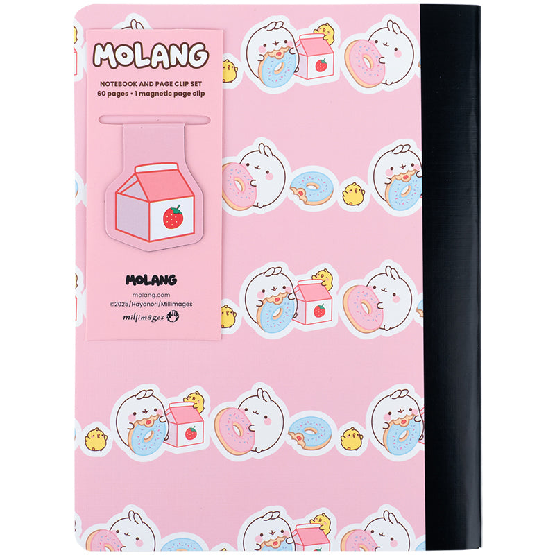 Notebook and page clip Kite Molang ML25-192, А5, 60 sheets, squared