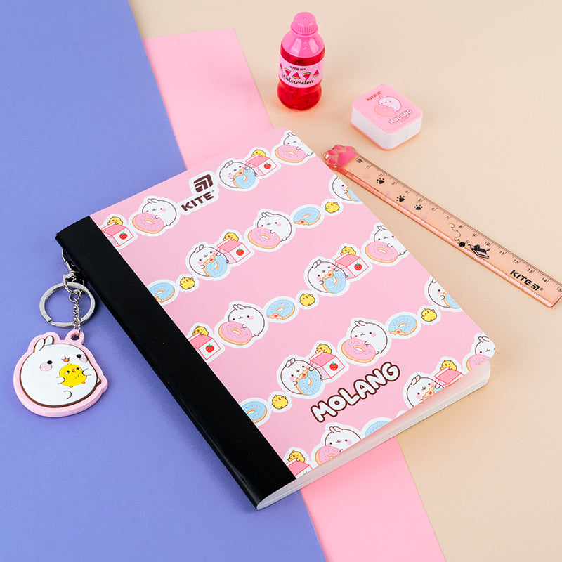 Notebook and page clip Kite Molang ML25-192, А5, 60 sheets, squared
