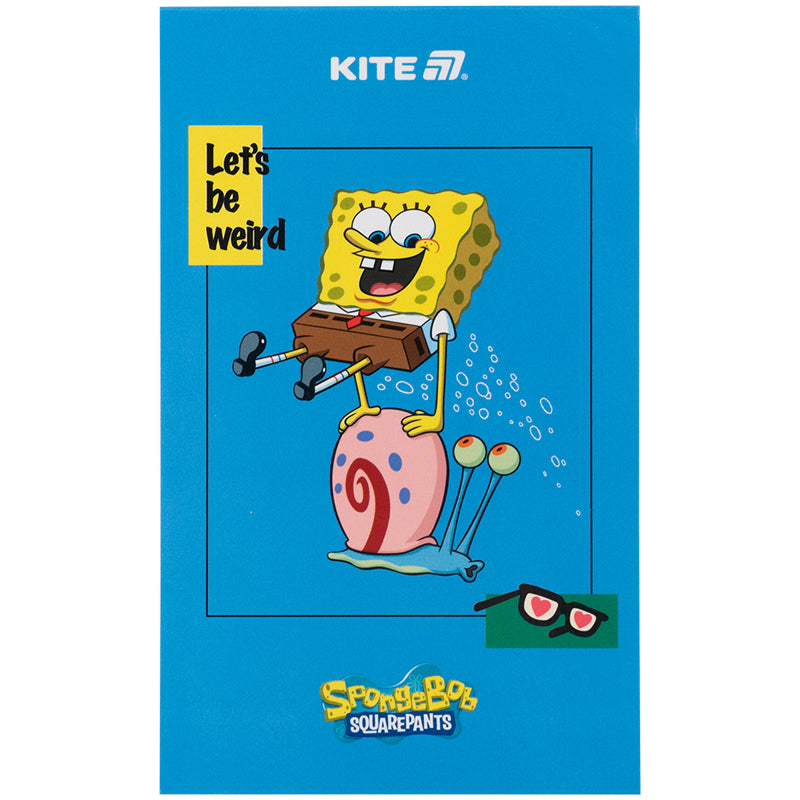 Блокнот-планшет Kite Sponge Bob SB25-195, A6, 50 аркушів, нелінований