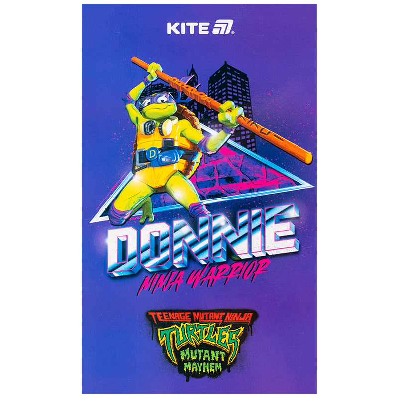Блокнот-планшет Kite Ninja Turtles NT25-195, A6, 50 аркушів, нелінований