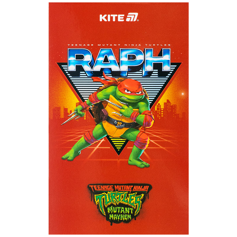 Блокнот-планшет Kite Ninja Turtles NT25-195, A6, 50 аркушів, нелінований