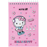 Блокнот на спіралі Kite Hello Kitty HK25-196-1, А6, 48 аркушів, нелінований Блокнот на спіралі Kite Hello Kitty HK25-196-1, А6, 48 аркушів, нелінований