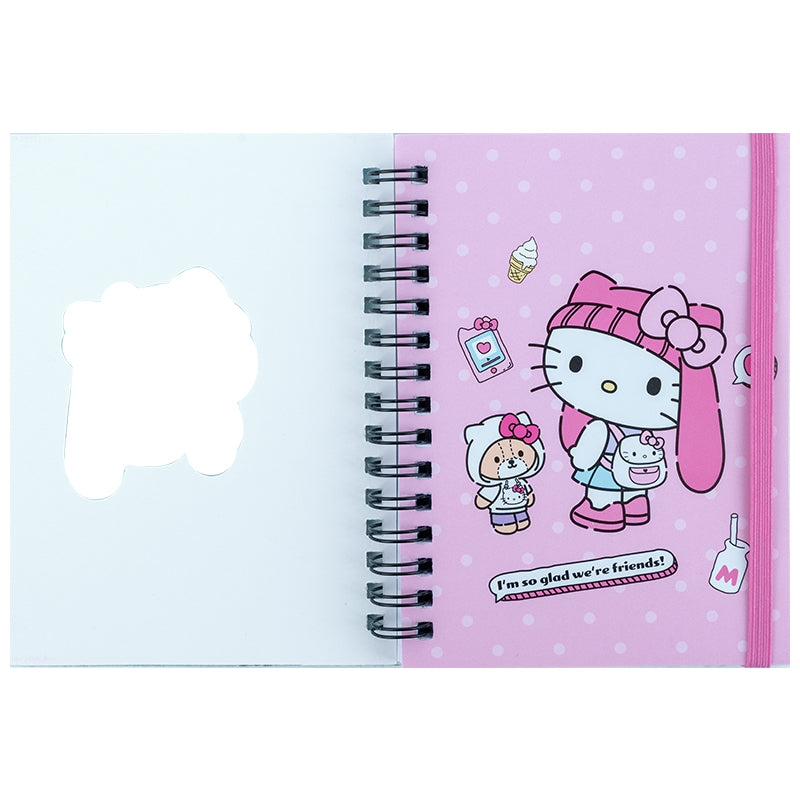 Spiral notebook Kite Hello Kitty HK25-229-1, А6, 80 sheets, squared