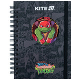 Spiral notebook Kite Ninja Turtles NT25-229, А6, 80 sheets, squared Spiral notebook Kite Ninja Turtles NT25-229, А6, 80 sheets, squared
