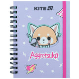 Spiral notebook Kite Aggretsuko AR25-229, А6, 80 sheets, squared Spiral notebook Kite Aggretsuko AR25-229, А6, 80 sheets, squared