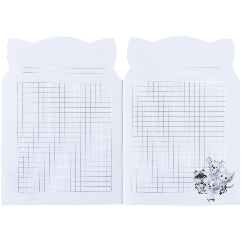 Notebook Kite Pink cat K25-461-2, 48 sheets, squared