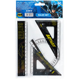 Набір: лінійка 15 см, 2 косинця, транспортир Kite DC Comics DC25-282 Набір: лінійка 15 см, 2 косинця, транспортир Kite DC Comics DC25-282