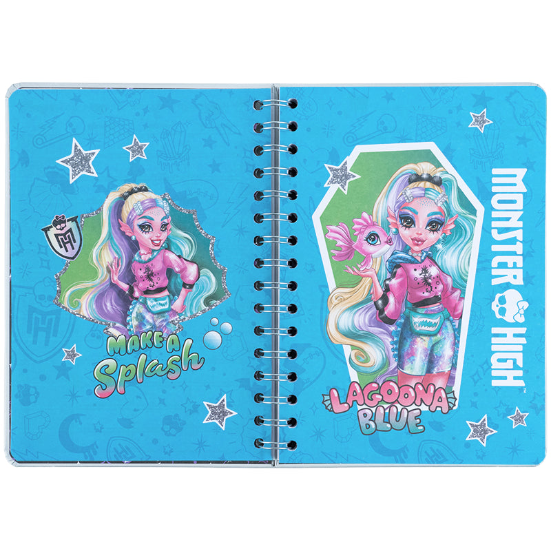 Щоденник на спіралі Kite Monster High MH25-438, тверда обкладинка