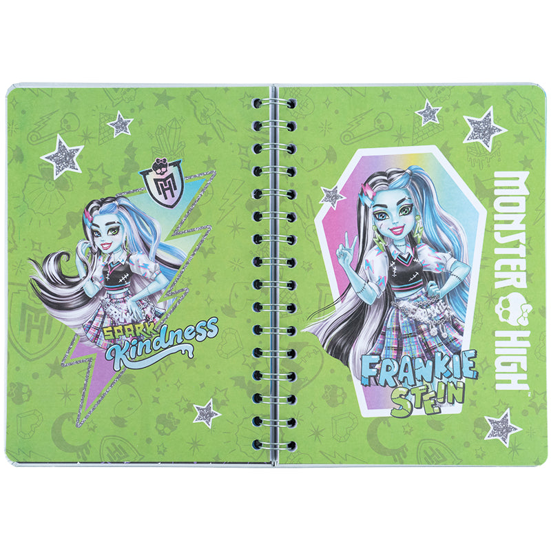 Щоденник на спіралі Kite Monster High MH25-438, тверда обкладинка