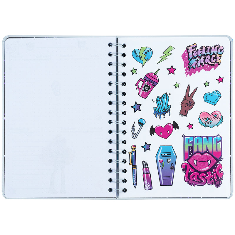 Щоденник на спіралі Kite Monster High MH25-438, тверда обкладинка