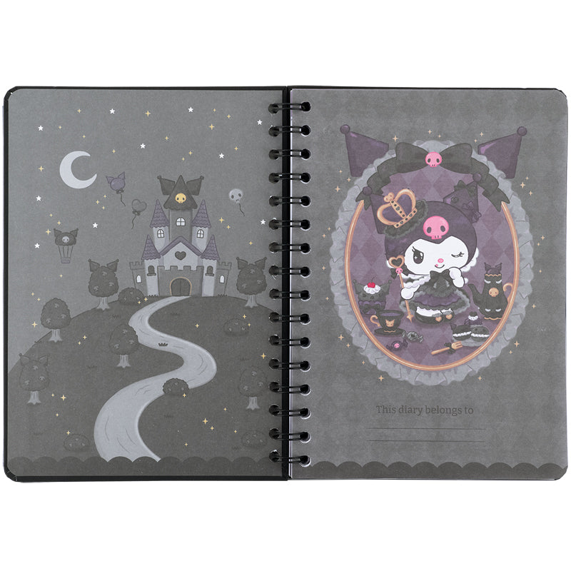 Diary on a spiral Kite Kuromi HK25-438-2, hard cover
