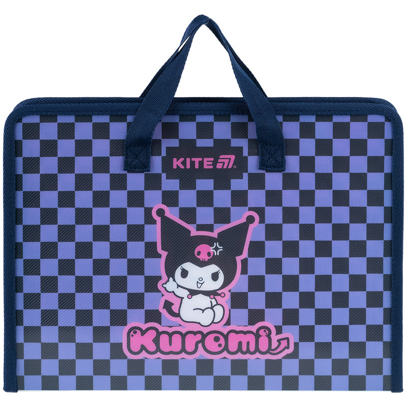 Folder-briefcase with zipper Kite Kuromi HK25-202-2, 1 compartment, A4