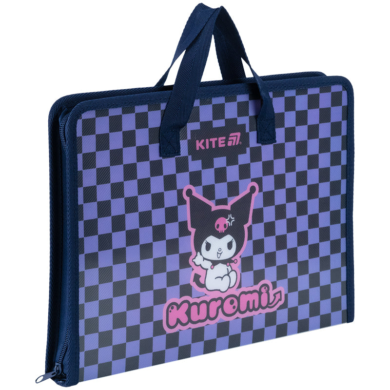 Folder-briefcase with zipper Kite Kuromi HK25-202-2, 1 compartment, A4