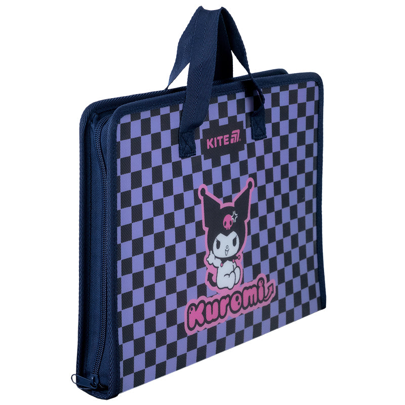 Folder-briefcase with zipper Kite Kuromi HK25-202-2, 1 compartment, A4