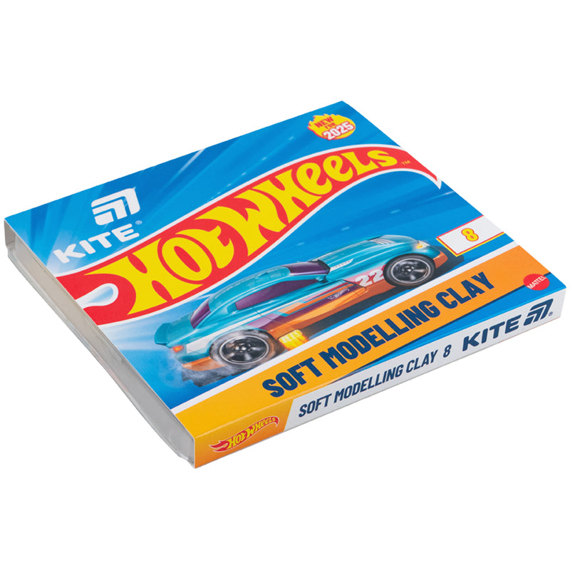 Plasticine Kite Hot Wheels HW25-082, 8 colors, 160 g
