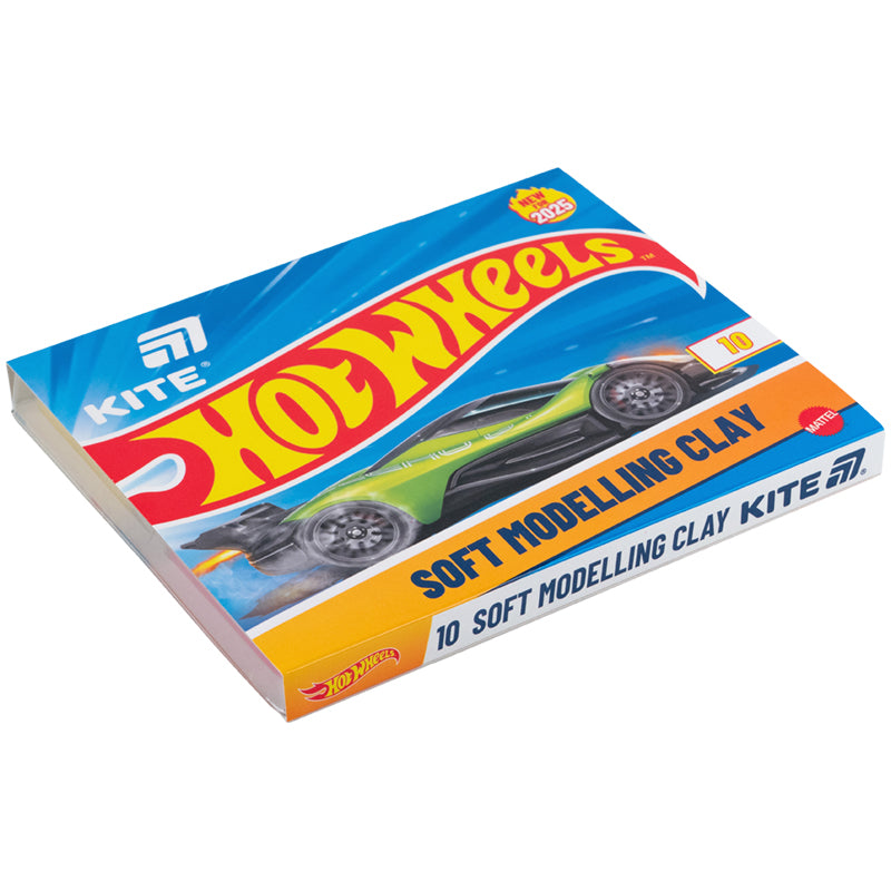 Plasticine Kite Hot Wheels HW25-084, 10 colors, 200 g